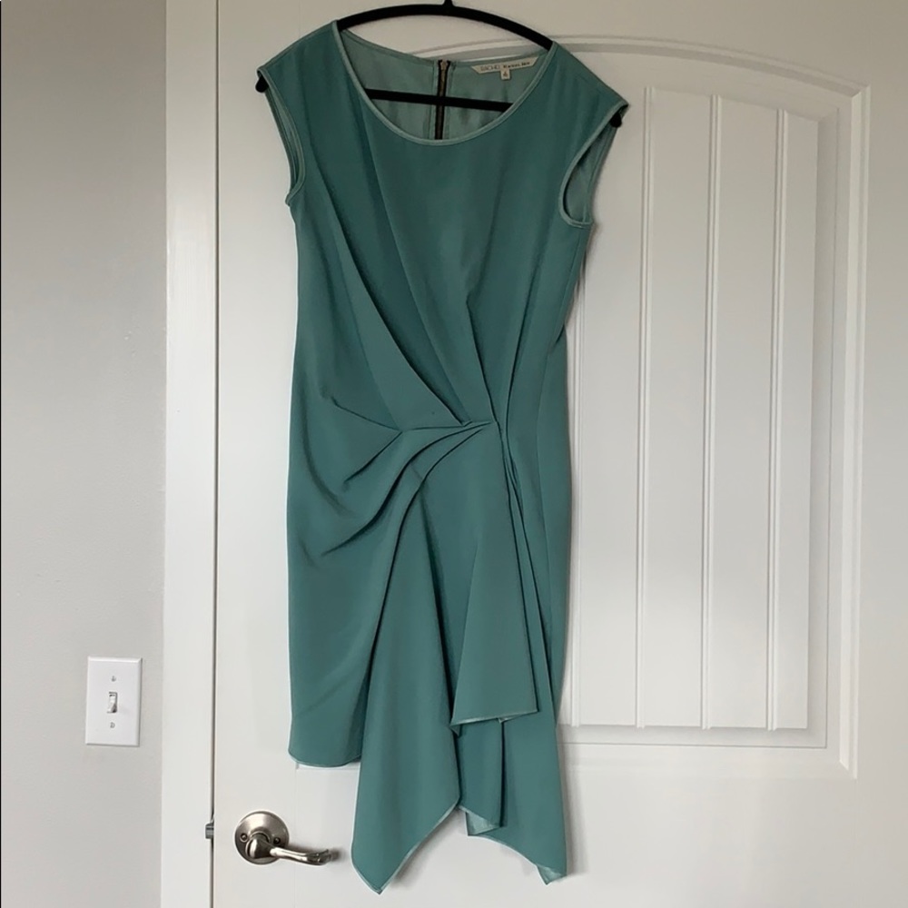 Rachel Roy Green Asymmetrical dress